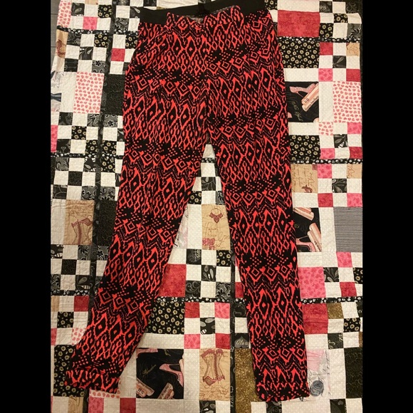 Topshop pink and black comfy pants - Picture 1 of 3